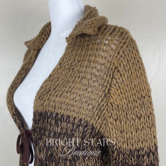 Rare Vintage Knit Ombre Knit Duster Cardigan ASO Mary-Kate Olsen ALT Willow - Picture 10 of 12